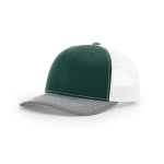 Dark Green / White / Heather Grey