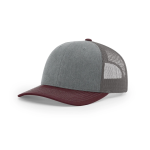 Heather Grey / Charcoal / Maroon