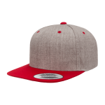 Heather Grey / Red